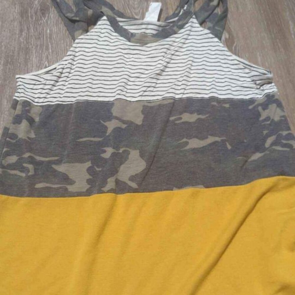 Color Block Tank Top 7th ray size large
